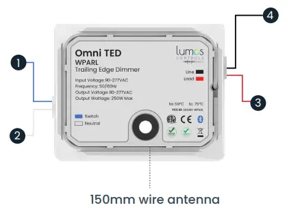 Lumos Controls Omni TED Trailing edge dimmer - Fig 2