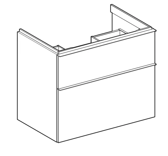 GEBERIT 502333JH1 iCon Furniture Vanity Set