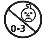 Not suitable for children icon