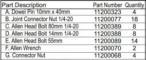 FIG 4 PARTS LIST
