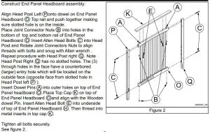 FIG 9 Construct End Panel Headboard assembly