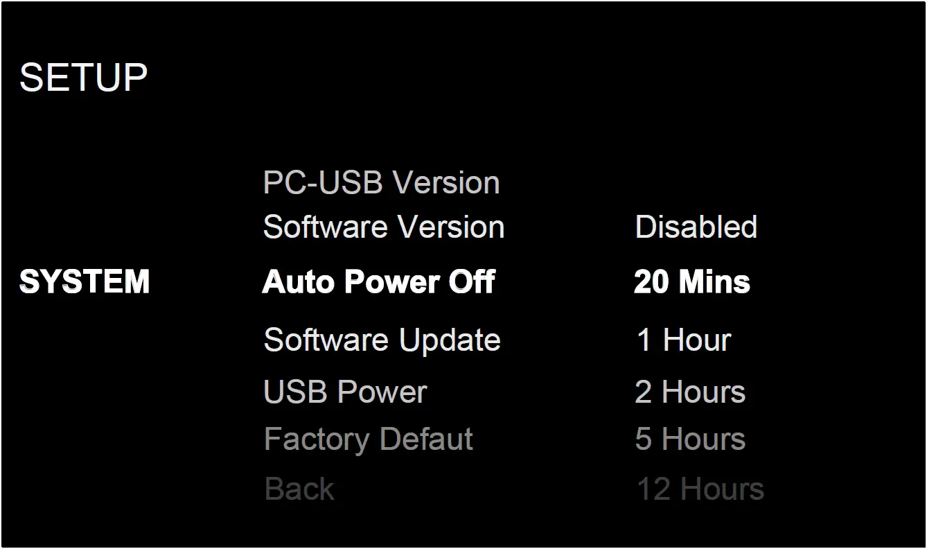 System Configuration