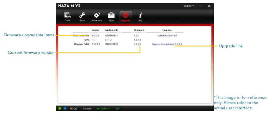 Phantom FC40 - Firmware Upgrade of the PHANTOM FC40