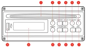 CALIFONE PA920 PowerPro Portable Bluetooth PA System - cotrol1