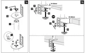 hama 118494 Monitor Arm-1a