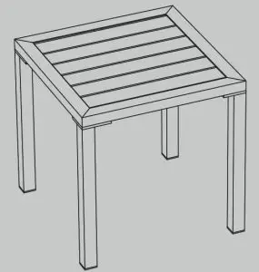 Lowes TB006 Outdoor Side Table
