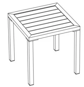 Lowes TB006 Outdoor Side Table - PARTS1