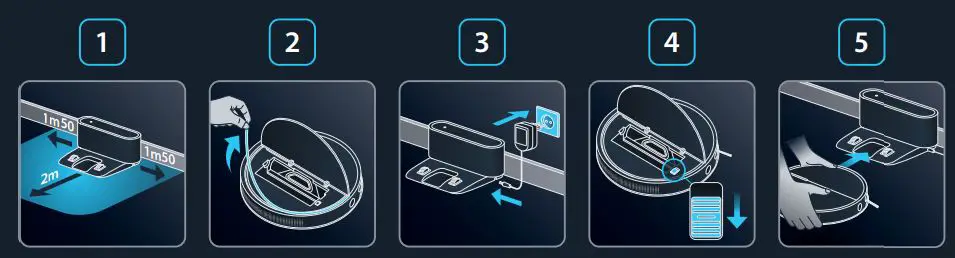 Rowenta 1759688 Explorer Serie 60 Animal Connect Robot Vacuum Cleaner and Floor Mopper fig1