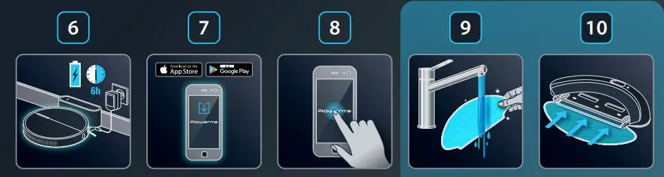 Rowenta 1759688 Explorer Serie 60 Animal Connect Robot Vacuum Cleaner and Floor Mopper fig2