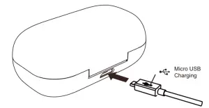 MEES M1 TWS Wireless Earbuds - charging cable