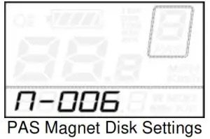 Key-Disp KD21C Electric Bike Display-PAS Magnet