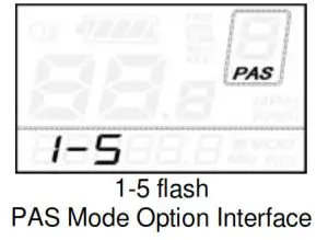 Key-Disp KD21C Electric Bike Display- PAS Mode