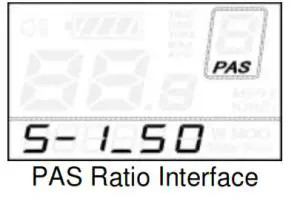 Key-Disp KD21C Electric Bike Display- PAS Ratio