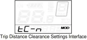 Key-Disp KD21C Electric Bike Display- Settings Interface