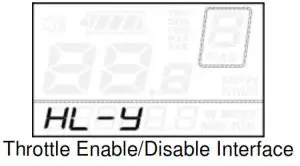 Key-Disp KD21C Electric Bike Display- Throttle Enable