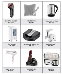 mesko MS 7322 15cm USB Desk Fan - figure 3