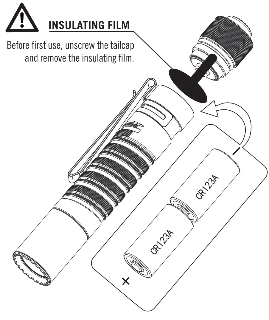 OLIGHT M1T RAIDER PLUS - AVAILABLE BATTERIES