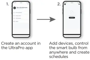 JASCO WFD7105 Ultra Pro Wi Fi Smart LED Bulb - Set up account
