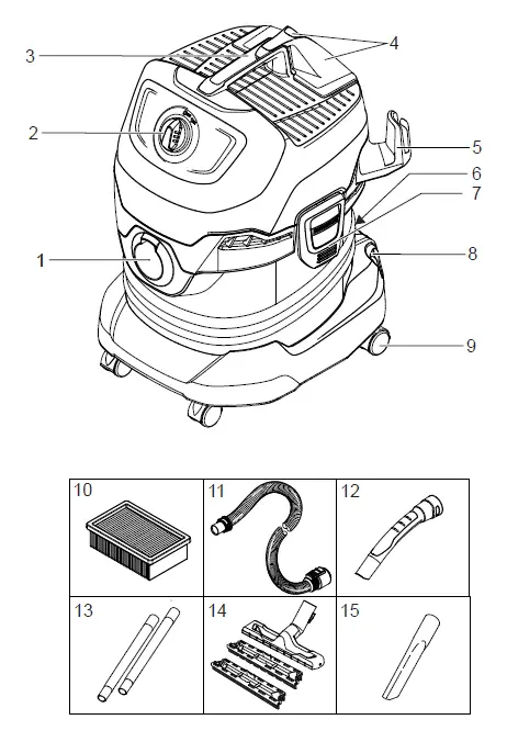 KARCHER MV 4 Vacuum Cleaner Instruction FIG 2