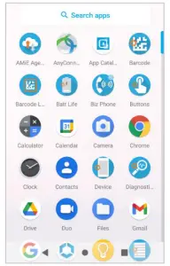 App menu