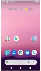 Home screen displays