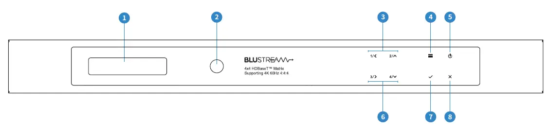 BLUSTREAM HMXL44CS-KIT HD Base Receiver FIG 1