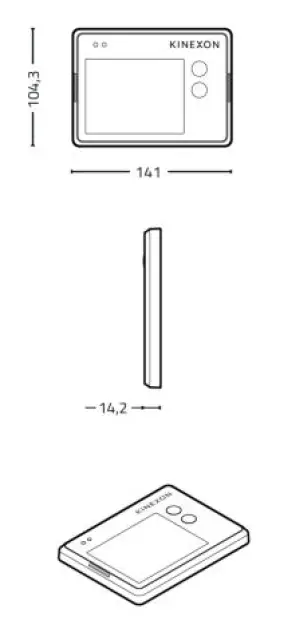 Kinexon KNX-ETAG1 UWB Tracking Tag with ePaper Display 2