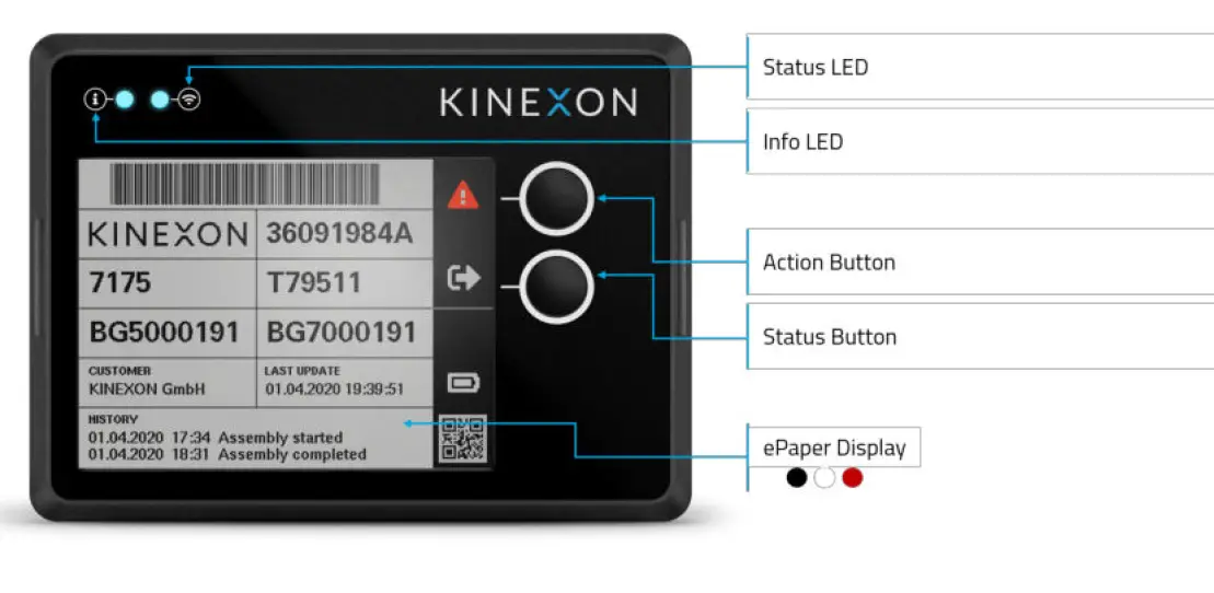 Kinexon KNX-ETAG1 UWB Tracking Tag with ePaper Display 4