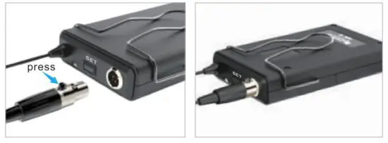FIFINE TECHNOLOGY K037B Wireless Microphone System with Lapel Mic and Headset - CONNECTION