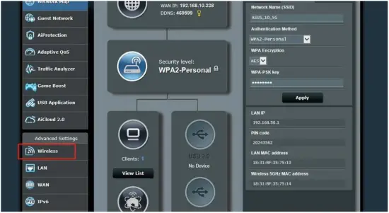 Configure an ASUS router