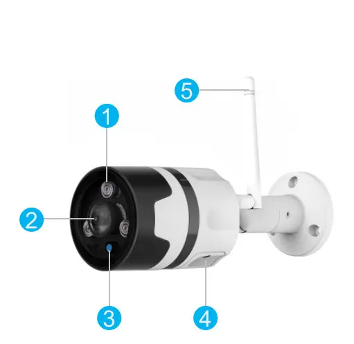 CHORTAU SE2000 Outdoor Wireless Security Camera - Overview
