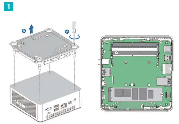 GEEKOM MINI IT11 Mini PC Intel 8th Gen Core i5 Pre installed Win 11 Pro - parts 1