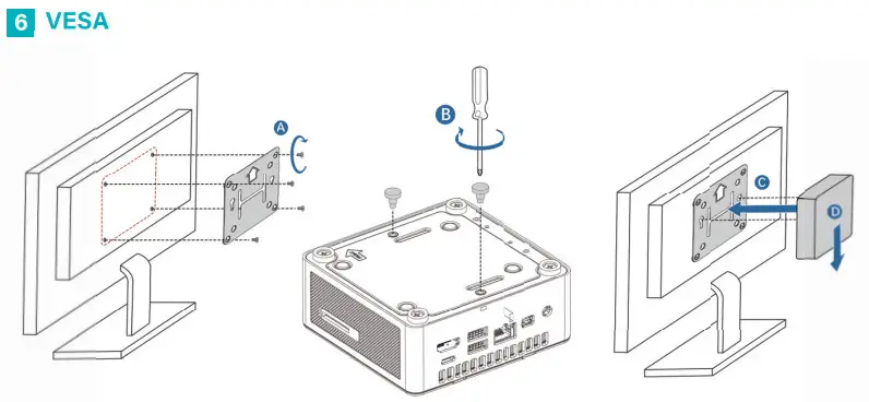 GEEKOM MINI IT11 Mini PC Intel 8th Gen Core i5 Pre installed Win 11 Pro - parts 6