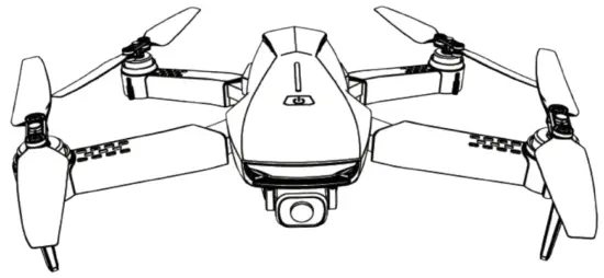 Drone Clone Xperts QuadAir GPS 4K Foldable Drone