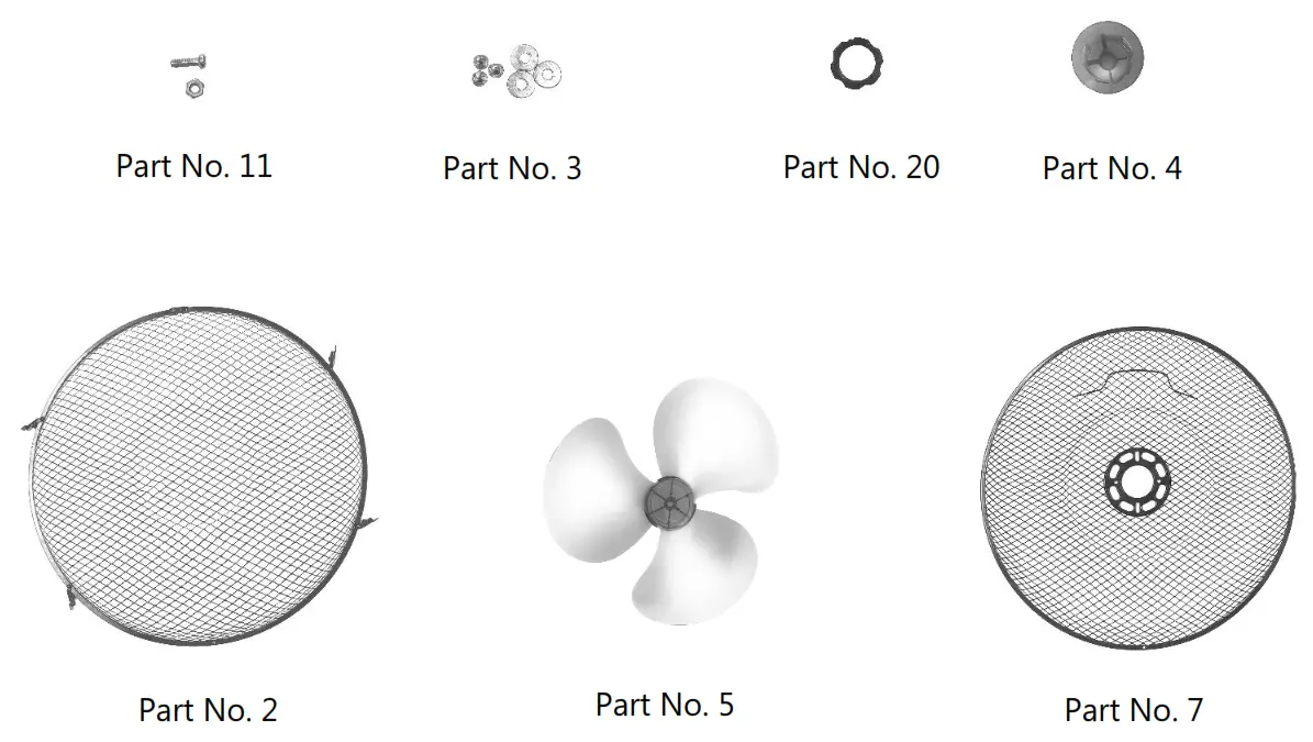 BRAND Mist Fan Instruction - What is included