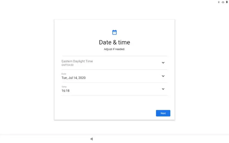 setting the date & time