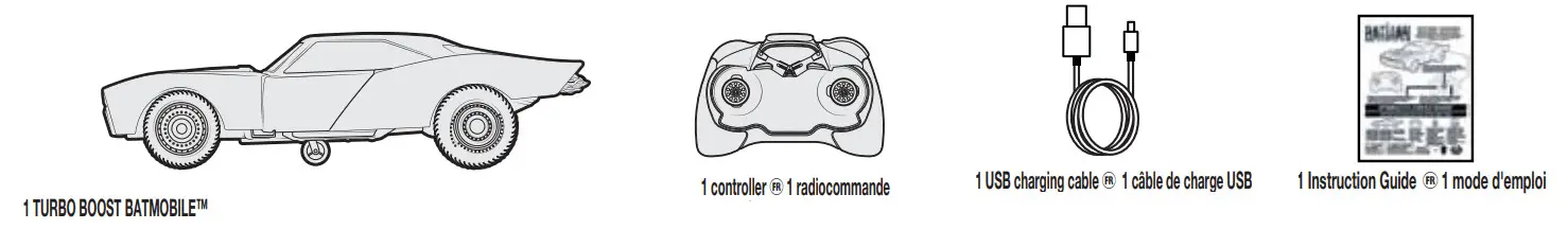 Spin Master RX2G4 TURBO BOOST BATMOBILE - figure 1