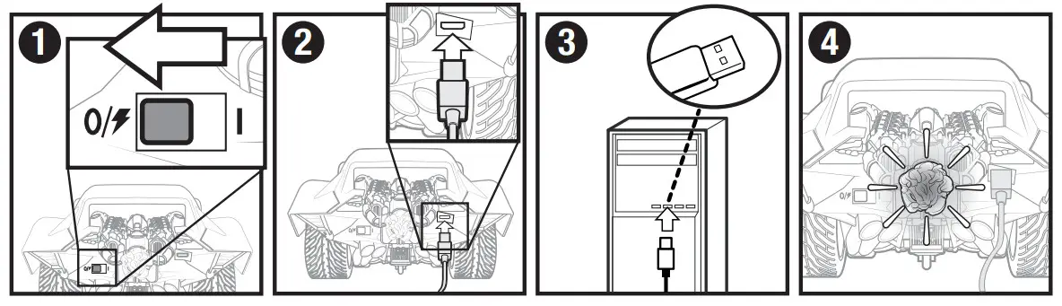 Spin Master RX2G4 TURBO BOOST BATMOBILE - figure 4