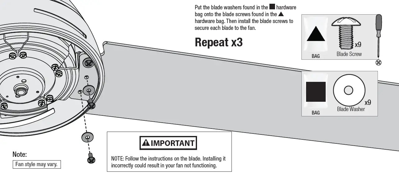 Hunter 51153 Neutron Ceiling Fan FIG 12
