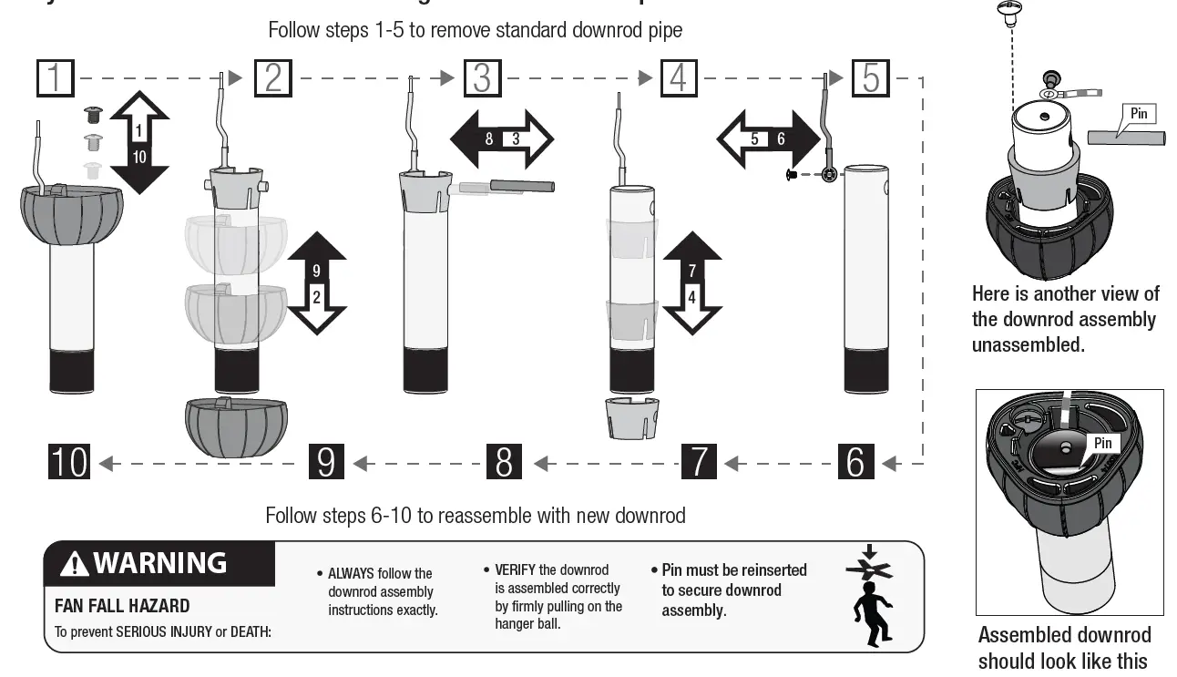 Hunter 51153 Neutron Ceiling Fan FIG 19
