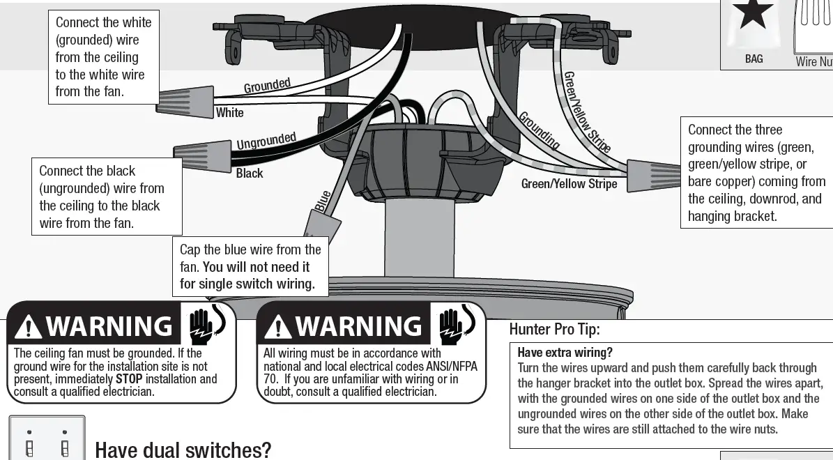 Hunter 51153 Neutron Ceiling Fan FIG 9