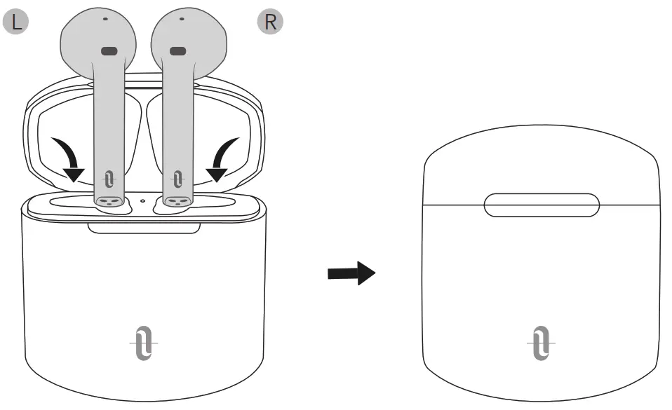 TAOTRONICS TT-BH095 True Wireless Stereo Earbuds - Power Off