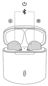 TAOTRONICS TT-BH095 True Wireless Stereo Earbuds - Power On