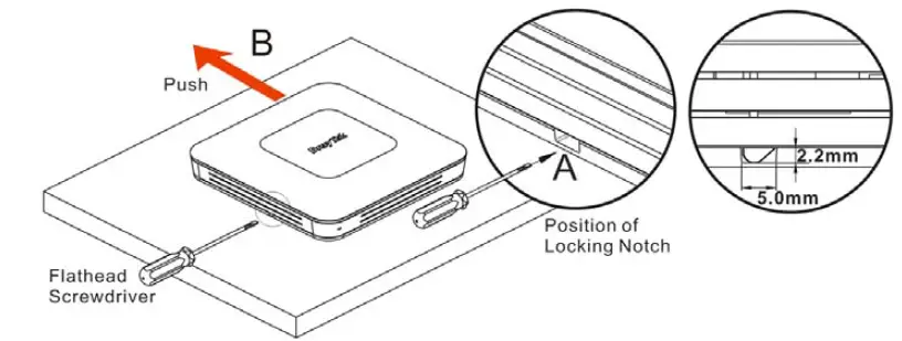 Draytek 920C VigorAP ac ceiling mount FIG 15