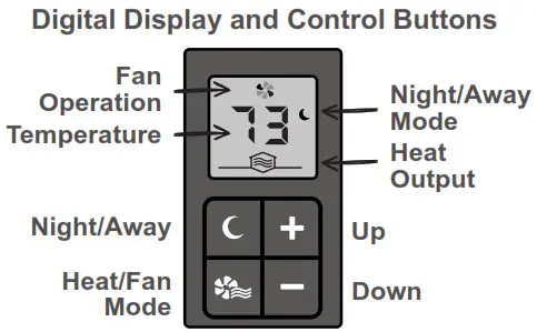 Dimplex Intelligent fan-forced heater - controls