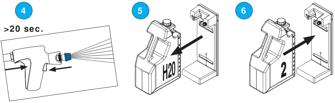 Change cleaning agent