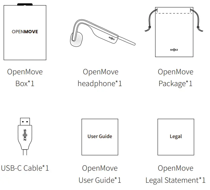 SHOKZ S661 OpenMove Bone Conduction Open Ear Sport Headphones - 30