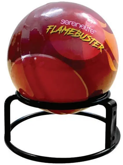 serenelife SLFI5B Automatic Fire Ball Extinguisher with Mounting Bracket