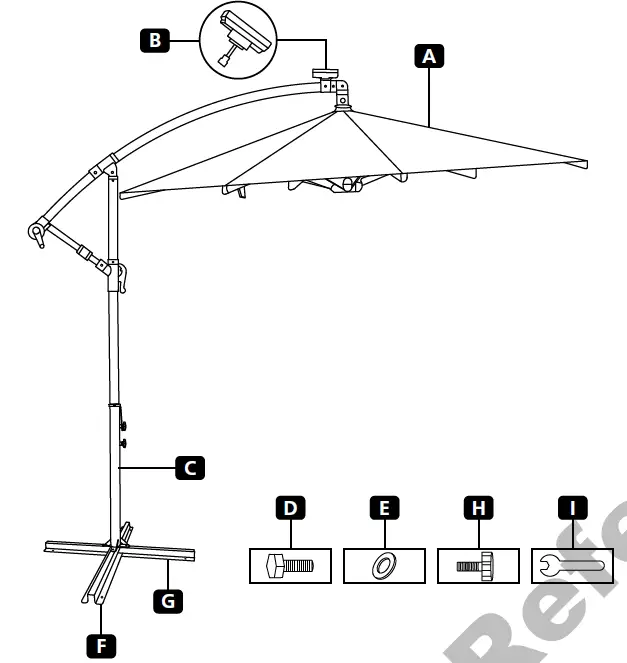 Belavi-10-FOOT-OFFSET-SOLAR-LED-UMBRELLA-FIG-1