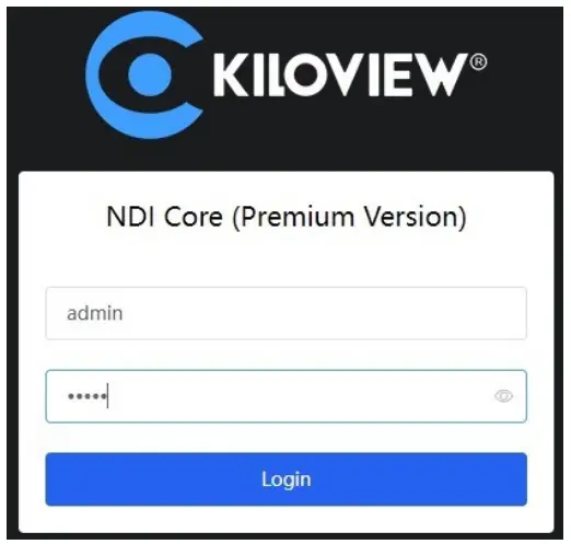Login to NDI Core
